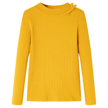 Vidaxl kindershirt met lange mouwen 92 okerkleurig