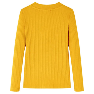 Vidaxl kindershirt met lange mouwen 92 okerkleurig