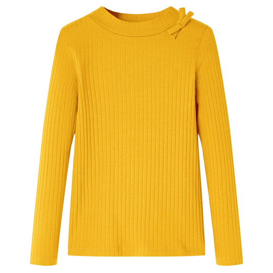 Vidaxl kindershirt met lange mouwen 104 okerkleurig