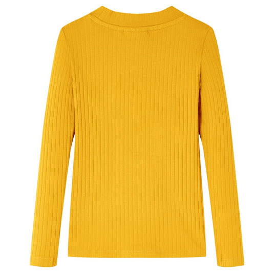 Vidaxl kindershirt met lange mouwen 104 okerkleurig