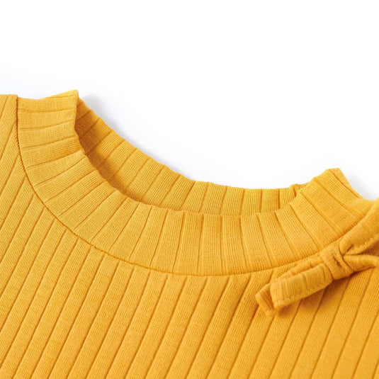 Vidaxl kindershirt met lange mouwen 104 okerkleurig