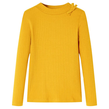 Vidaxl kindershirt met lange mouwen 116 okerkleurig