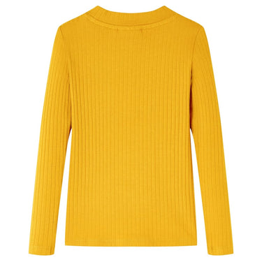 Vidaxl kindershirt met lange mouwen 116 okerkleurig