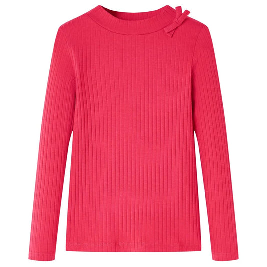 Vidaxl kindershirt met lange mouwen 128 felroze