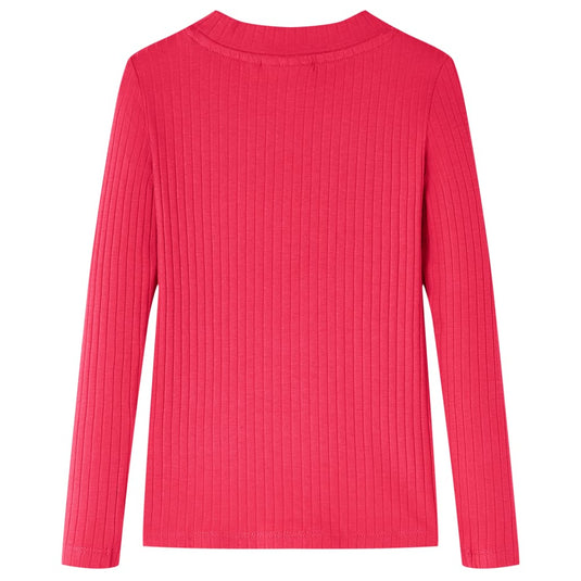 Vidaxl kindershirt met lange mouwen 128 felroze