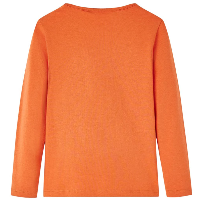 Load image into Gallery viewer, Vidaxl kindershirt met lange mouwen 116 oranjebruin

