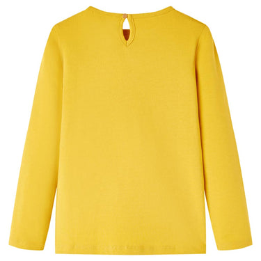 Vidaxl kindershirt met lange mouwen 128 okerkleurig