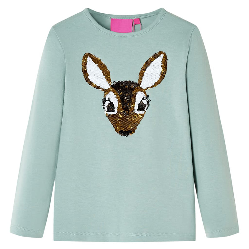 Load image into Gallery viewer, Vidaxl kindershirt met lange mouwen 92 middelmintkleurig
