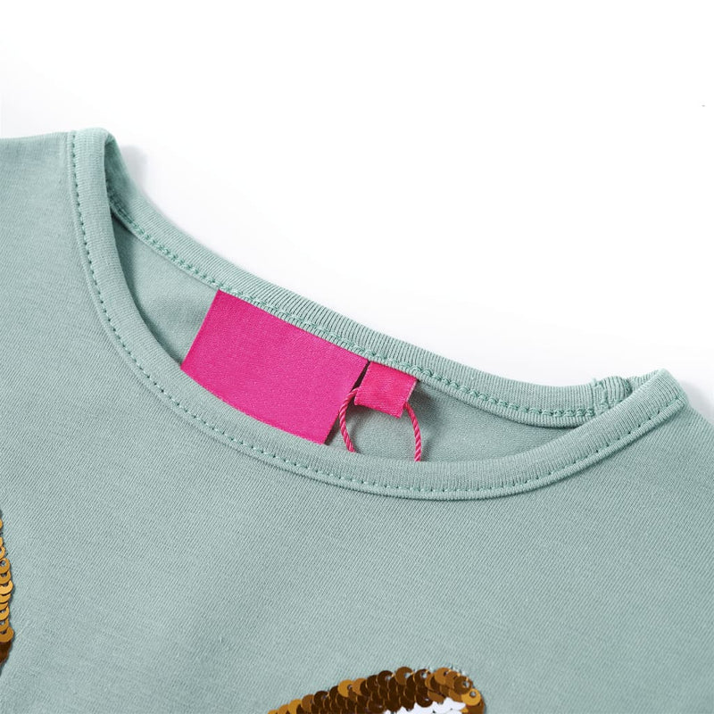 Load image into Gallery viewer, Vidaxl kindershirt met lange mouwen 92 middelmintkleurig
