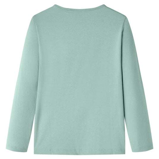 Vidaxl kindershirt met lange mouwen 104 middelmintkleurig