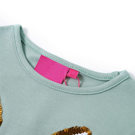Vidaxl kindershirt met lange mouwen 104 middelmintkleurig