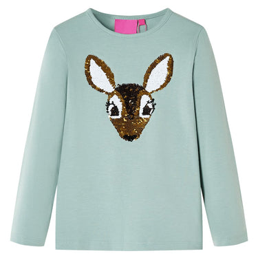 Vidaxl kindershirt met lange mouwen 116 middelmintkleurig