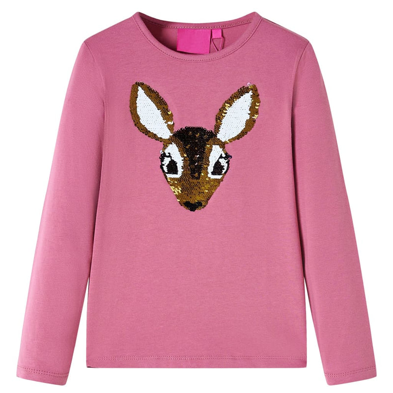 Load image into Gallery viewer, VidaXL Kindershirt met lange mouwen 140 frambozenkleurig
