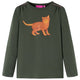 Vidaxl kindershirt met lange mouwen 116 kakikleurig