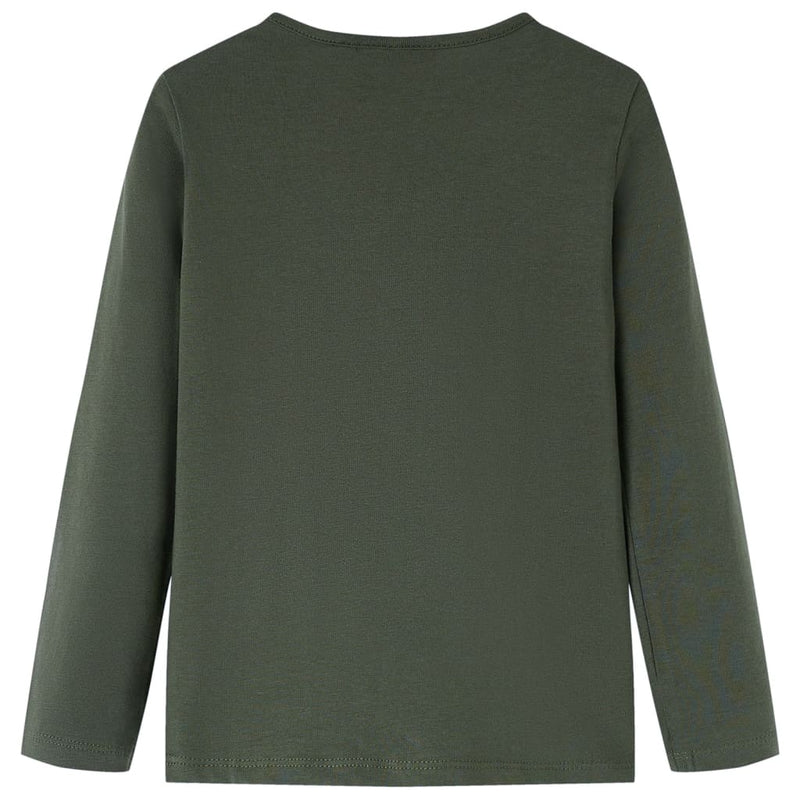 Load image into Gallery viewer, Vidaxl kindershirt met lange mouwen 128 kakikleurig
