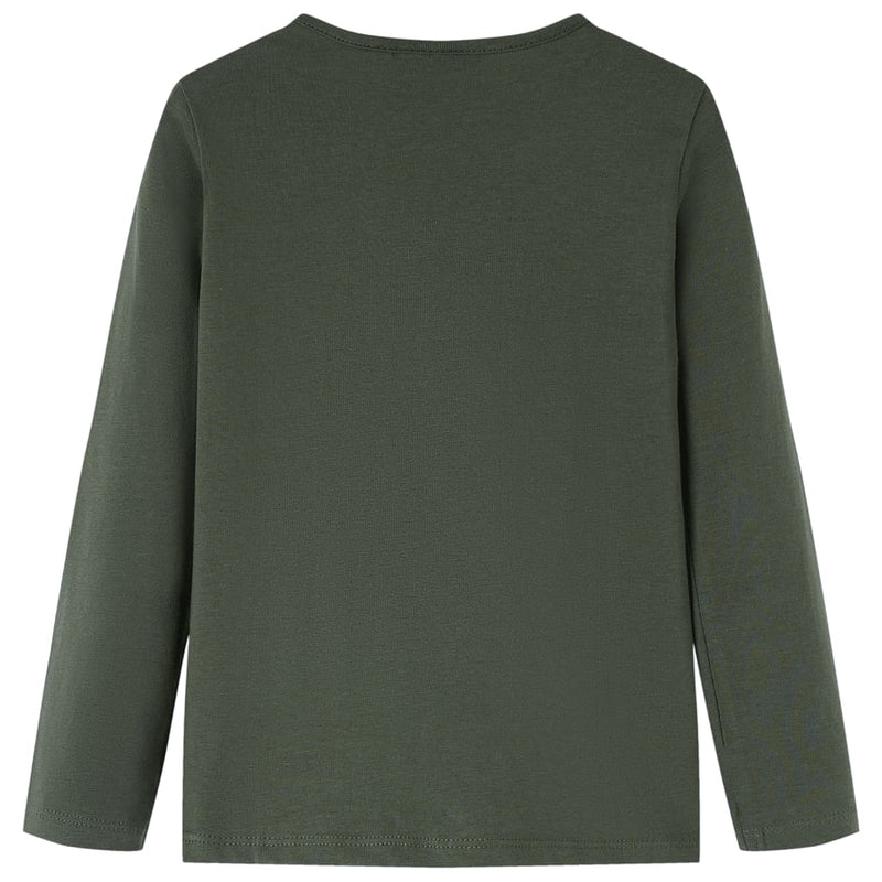 Load image into Gallery viewer, Vidaxl kindershirt met lange mouwen 140 kakikleurig
