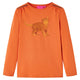 Vidaxl kindershirt met lange mouwen 128 oranjebruin
