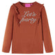 VidaXL Kindershirt met lange mouwen 92 cognackleurig