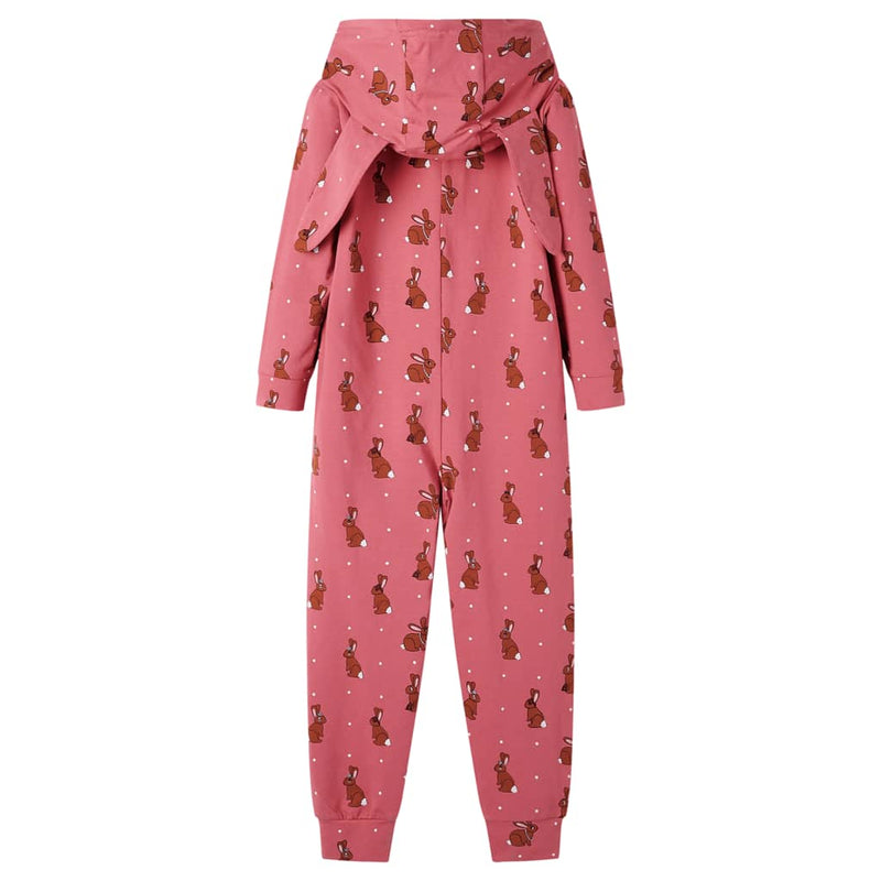Load image into Gallery viewer, VidaXL Kinderonesie met capuchon 140 oudroze
