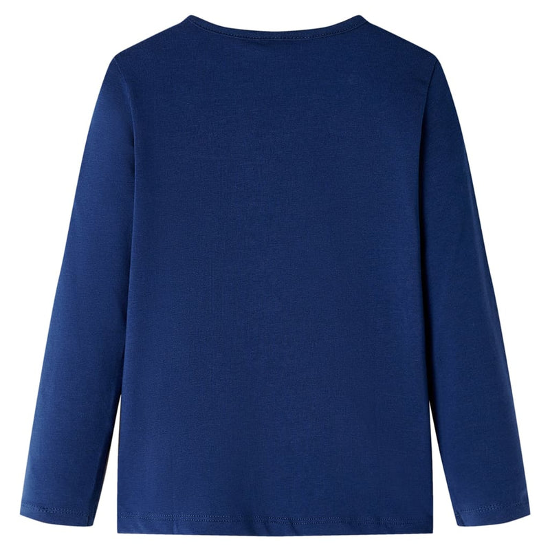 Load image into Gallery viewer, Vidaxl kindershirt met lange mouwen 140 marineblauw
