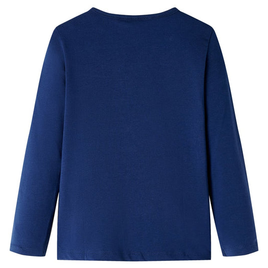 Vidaxl kindershirt met lange mouwen 140 marineblauw