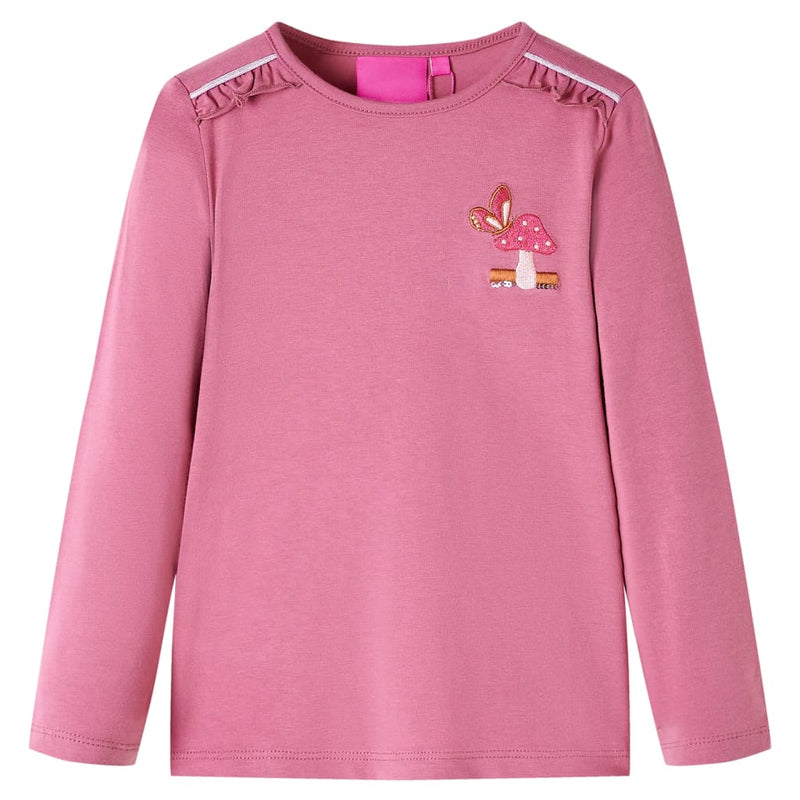 Load image into Gallery viewer, VidaXL Kindershirt met lange mouwen 92 frambozenkleurig
