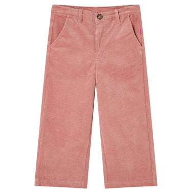 Vidaxl kinderbroek 92 ribfluweel oudroze