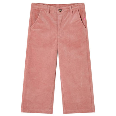 Vidaxl kinderbroek 104 ribfluweel oudroze