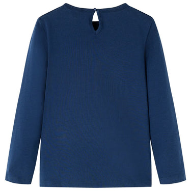 Vidaxl kindershirt met lange mouwen 128 marineblauw