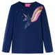 Vidaxl kindershirt met lange mouwen 92 marineblauw