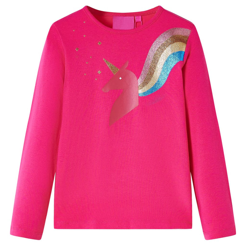 Load image into Gallery viewer, Vidaxl kindershirt met lange mouwen 116 felroze
