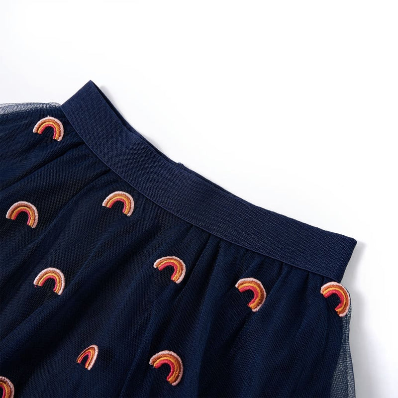 Load image into Gallery viewer, Vidaxl kinderrokje met tule 92 marineblauw
