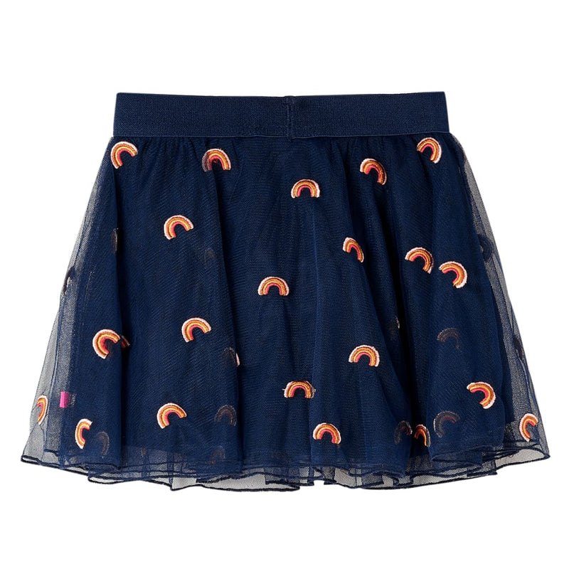 Load image into Gallery viewer, VidaXL Kinderrokje met tule 128 marineblauw
