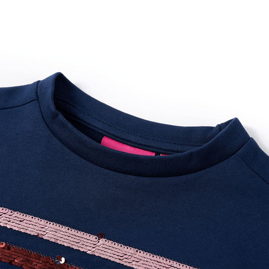 VidaXL Kinderjurk 140 marineblauw