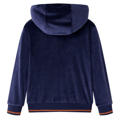 Vidaxl kinderjas met capuchon 116 marineblauw