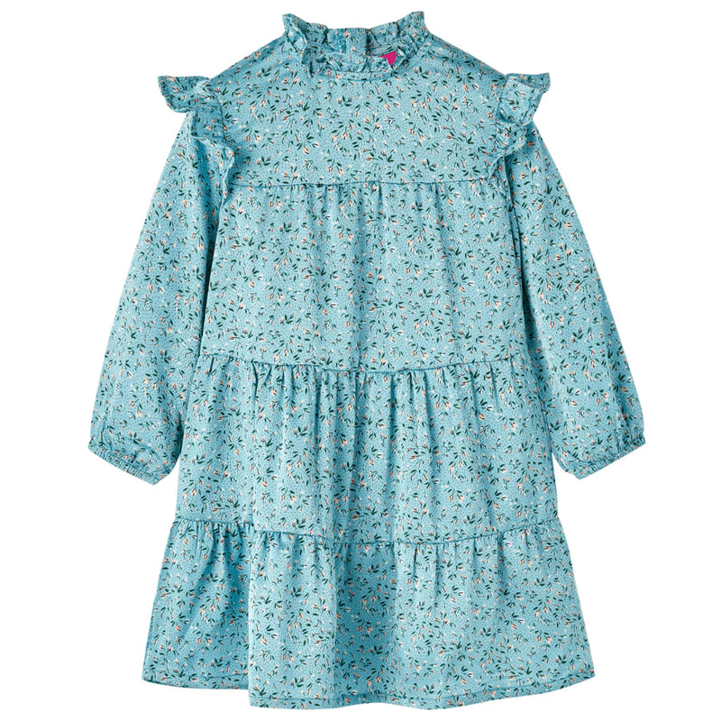 Load image into Gallery viewer, Vidaxl kinderjurk met lange mouwen 92 blauw
