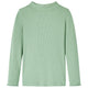 VidaXL Kindershirt met lange mouwen lage col 104 donkermintkleurig