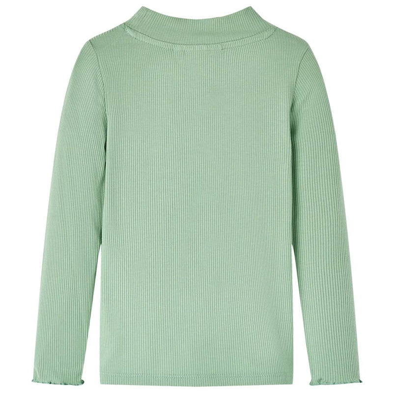 Load image into Gallery viewer, VidaXL Kindershirt met lange mouwen lage col 104 donkermintkleurig
