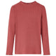 Vidaxl kindershirt met lange mouwen en lage col 104 roodbruin