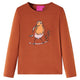 Vidaxl kindershirt met lange mouwen 116 cognackleurig