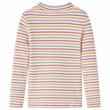 Vidaxl kindershirt met lange mouwen 92 gestreept ecru