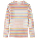 Vidaxl kindershirt met lange mouwen 104 gestreept ecru