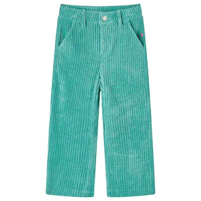 Load image into Gallery viewer, Vidaxl kinderbroek 92 ribfluweel mintgroen
