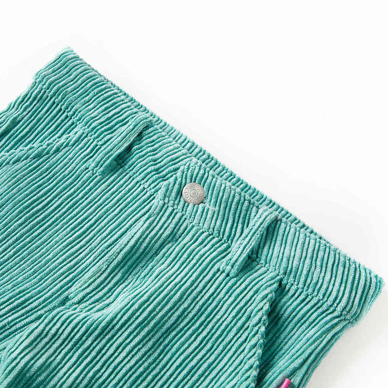 Load image into Gallery viewer, Vidaxl kinderbroek 92 ribfluweel mintgroen
