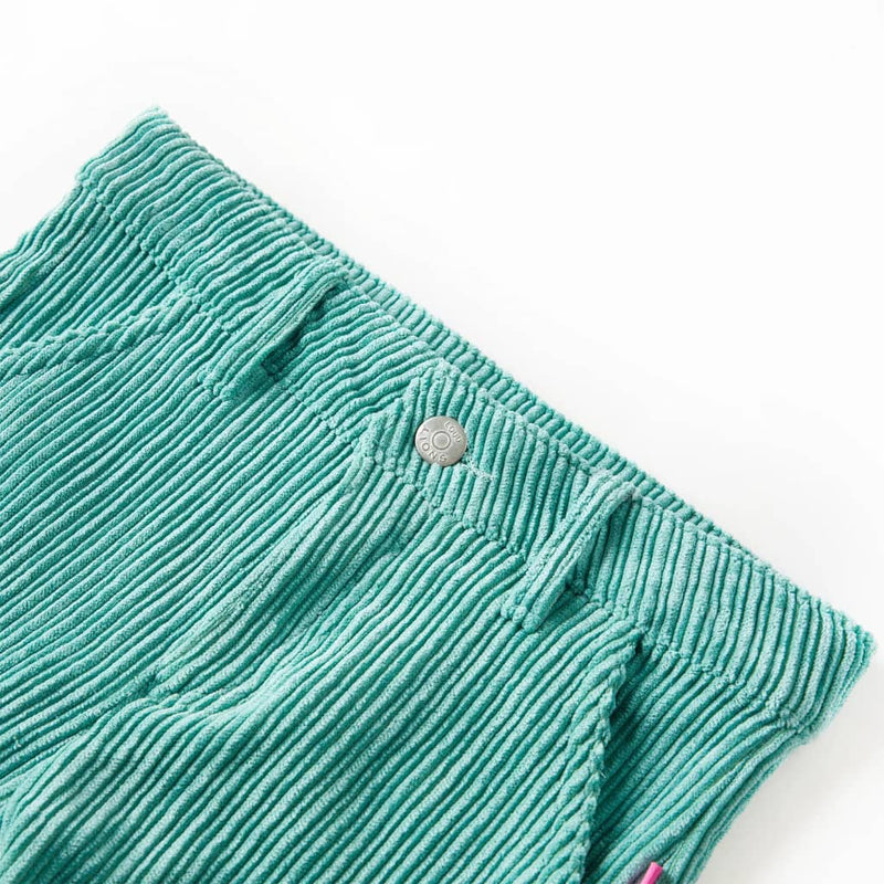 Load image into Gallery viewer, Vidaxl kinderbroek 116 ribfluweel mintgroen
