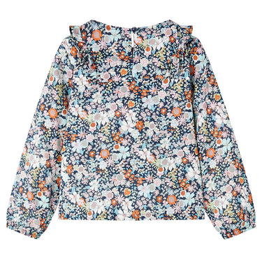 Vidaxl kindershirt met lange mouwen 104 donkerblauw