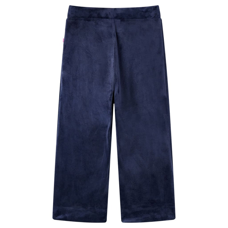 Load image into Gallery viewer, Vidaxl kinderbroek fluweel 92 donkerblauw
