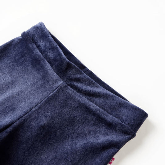 Vidaxl kinderbroek fluweel 104 donkerblauw