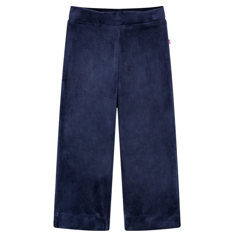 Load image into Gallery viewer, Vidaxl kinderbroek fluweel 128 donkerblauw
