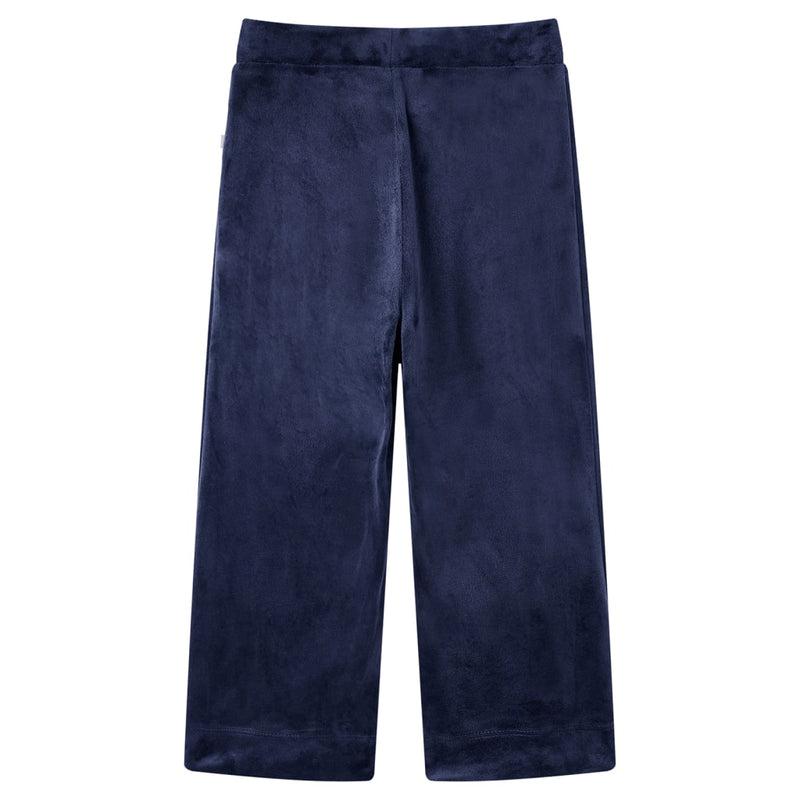 Load image into Gallery viewer, Vidaxl kinderbroek fluweel 128 donkerblauw
